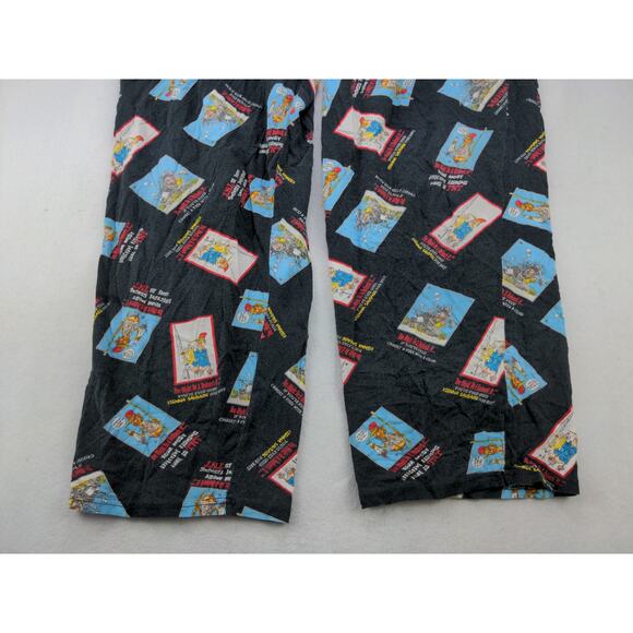 Jeff Foxworthy Sleep Pants Lounge Pants Size L Black Graphic Logo - Picture 6 of 11